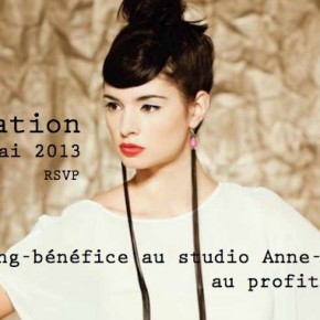 Invitation - Soirée shopping philanthropique chez la créatrice Anne-Marie Chagnon