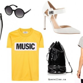 Obsession - Tendances estivales : Black & White + printed shirt