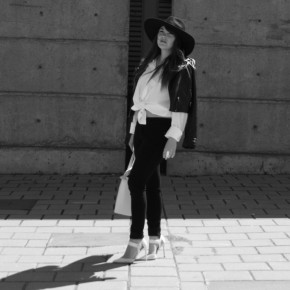 Look - Noir, blanc & Saint Laurent